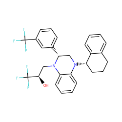 O[C@H](CN1c2ccccc2N([C@H]2CCCc3ccccc32)C[C@H]1c1cccc(C(F)(F)F)c1)C(F)(F)F ZINC000207730435