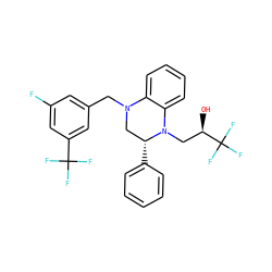 O[C@H](CN1c2ccccc2N(Cc2cc(F)cc(C(F)(F)F)c2)C[C@H]1c1ccccc1)C(F)(F)F ZINC000207716672