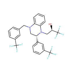 O[C@H](CN1c2ccccc2N(Cc2cccc(C(F)(F)F)c2)C[C@H]1c1cccc(C(F)(F)F)c1)C(F)(F)F ZINC000207721076