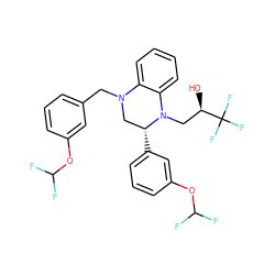 O[C@H](CN1c2ccccc2N(Cc2cccc(OC(F)F)c2)C[C@H]1c1cccc(OC(F)F)c1)C(F)(F)F ZINC000207730679