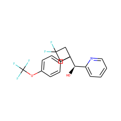 O[C@H](c1ccccn1)C1(c2ccc(OC(F)(F)F)cc2)CC(F)(F)C1 ZINC000205439823