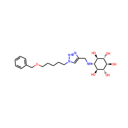 O[C@H]1[C@H](NCc2cn(CCCCCOCc3ccccc3)nn2)[C@@H](O)[C@H](O)[C@@H](O)[C@@H]1O ZINC000101409719