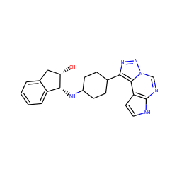 O[C@H]1Cc2ccccc2[C@H]1NC1CCC(c2nnn3cnc4[nH]ccc4c23)CC1 ZINC001772574352