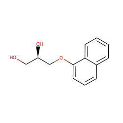 OC[C@@H](O)COc1cccc2ccccc12 ZINC000002008501