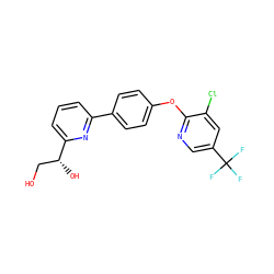 OC[C@@H](O)c1cccc(-c2ccc(Oc3ncc(C(F)(F)F)cc3Cl)cc2)n1 ZINC000114592007