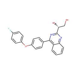 OC[C@@H](O)c1nc(-c2ccc(Oc3ccc(F)cc3)cc2)c2ccccc2n1 ZINC000115759939
