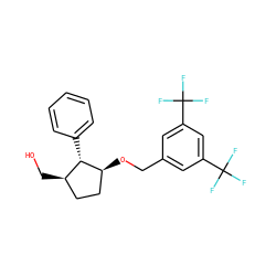 OC[C@@H]1CC[C@H](OCc2cc(C(F)(F)F)cc(C(F)(F)F)c2)[C@H]1c1ccccc1 ZINC000036324305