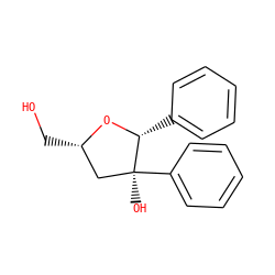 OC[C@H]1C[C@](O)(c2ccccc2)[C@@H](c2ccccc2)O1 ZINC000040392727