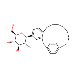 OC[C@H]1O[C@@H](c2ccc3c(c2)Cc2ccc(cc2)OCCCCCC3)[C@H](O)[C@@H](O)[C@@H]1O ZINC000071340512