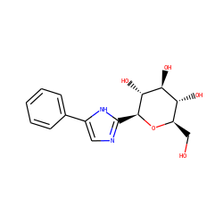 OC[C@H]1O[C@@H](c2ncc(-c3ccccc3)[nH]2)[C@H](O)[C@@H](O)[C@@H]1O ZINC000207209113