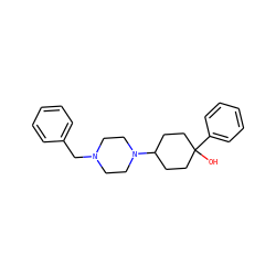 OC1(c2ccccc2)CCC(N2CCN(Cc3ccccc3)CC2)CC1 ZINC000022926614