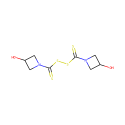OC1CN(C(=S)SSC(=S)N2CC(O)C2)C1 ZINC001772646963