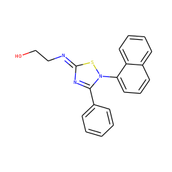 OCC/N=c1\nc(-c2ccccc2)n(-c2cccc3ccccc23)s1 ZINC000101506382