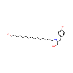OCCCCCCCCCCCCCCCN[C@H](CO)Cc1ccc(O)cc1 ZINC000103258192