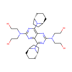 OCCN(CCO)c1nc(N2[C@H]3CCC[C@H]2CC3)c2nc(N(CCO)CCO)nc(N3[C@H]4CCC[C@H]3CC4)c2n1 ZINC000169362948