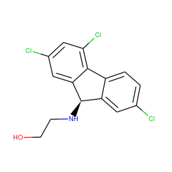 OCCN[C@@H]1c2cc(Cl)ccc2-c2c(Cl)cc(Cl)cc21 ZINC000001723741
