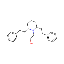 OCCN1[C@H](CCc2ccccc2)CCC[C@@H]1CCc1ccccc1 ZINC000103301409