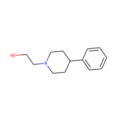 OCCN1CCC(c2ccccc2)CC1 ZINC000001662183