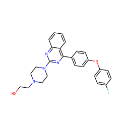 OCCN1CCN(c2nc(-c3ccc(Oc4ccc(F)cc4)cc3)c3ccccc3n2)CC1 ZINC000115759683
