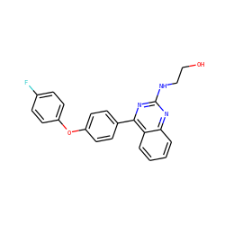 OCCNc1nc(-c2ccc(Oc3ccc(F)cc3)cc2)c2ccccc2n1 ZINC000115760125