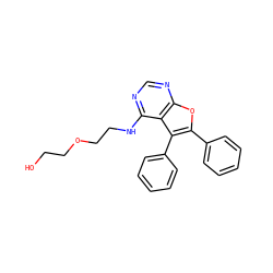 OCCOCCNc1ncnc2oc(-c3ccccc3)c(-c3ccccc3)c12 ZINC000053312429