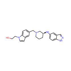 OCCn1ccc2cc(CN3CCC[C@H](Nc4ccc5[nH]ncc5c4)C3)ccc21 ZINC000114337022