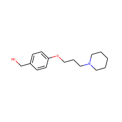 OCc1ccc(OCCCN2CCCCC2)cc1 ZINC000016488536