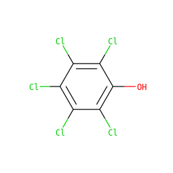 Oc1c(Cl)c(Cl)c(Cl)c(Cl)c1Cl ZINC000001529471