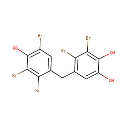 Oc1cc(Cc2cc(Br)c(O)c(Br)c2Br)c(Br)c(Br)c1O ZINC000096270789