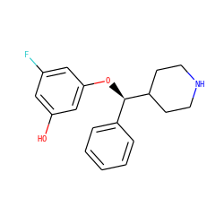 Oc1cc(F)cc(O[C@H](c2ccccc2)C2CCNCC2)c1 ZINC000013531041