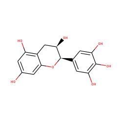 Oc1cc(O)c2c(c1)O[C@H](c1cc(O)c(O)c(O)c1)[C@H](O)C2 ZINC000003870336