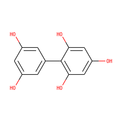 Oc1cc(O)cc(-c2c(O)cc(O)cc2O)c1 ZINC000004023085