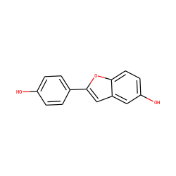 Oc1ccc(-c2cc3cc(O)ccc3o2)cc1 ZINC000003816519