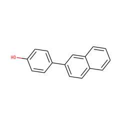 Oc1ccc(-c2ccc3ccccc3c2)cc1 ZINC000001671629