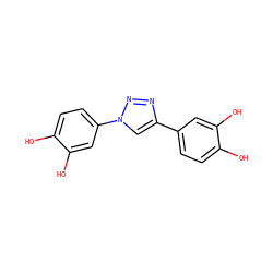 Oc1ccc(-c2cn(-c3ccc(O)c(O)c3)nn2)cc1O ZINC000142479947