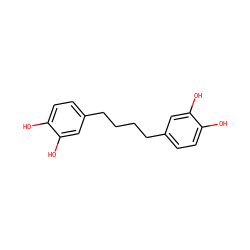 Oc1ccc(CCCCc2ccc(O)c(O)c2)cc1O ZINC000028896217