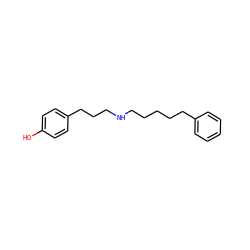 Oc1ccc(CCCNCCCCCc2ccccc2)cc1 ZINC000013780998