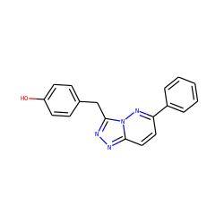 Oc1ccc(Cc2nnc3ccc(-c4ccccc4)nn23)cc1 ZINC000016052803