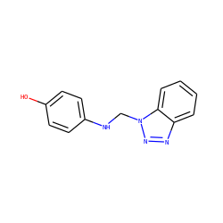 Oc1ccc(NCn2nnc3ccccc32)cc1 ZINC000000477923