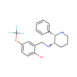 Oc1ccc(OC(F)(F)F)cc1CN[C@H]1CCCN[C@H]1c1ccccc1 ZINC000022442002