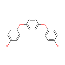 Oc1ccc(Oc2ccc(Oc3ccc(O)cc3)cc2)cc1 ZINC000000283706