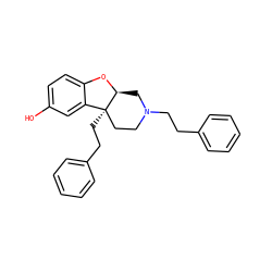 Oc1ccc2c(c1)[C@]1(CCc3ccccc3)CCN(CCc3ccccc3)C[C@@H]1O2 ZINC000096927515