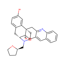 Oc1ccc2c(c1)[C@]13CCN(C[C@H]4CCCO4)[C@H](C2)[C@]1(O)Cc1cc2ccccc2nc1C3 ZINC000103257218