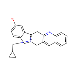 Oc1ccc2c(c1)[C@]13CCN(CC4CC4)C[C@@]1(C2)Cc1cc2ccccc2nc1C3 ZINC000169350119