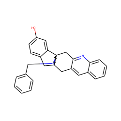 Oc1ccc2c(c1)[C@]13CCN(Cc4ccccc4)C[C@@]1(C2)Cc1cc2ccccc2nc1C3 ZINC000169350121