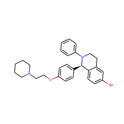 Oc1ccc2c(c1)CCN(c1ccccc1)[C@@H]2c1ccc(OCCN2CCCCC2)cc1 ZINC000005934385