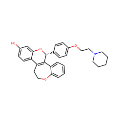 Oc1ccc2c(c1)O[C@H](c1ccc(OCCN3CCCCC3)cc1)C1=C2CCOc2ccccc21 ZINC000049048438