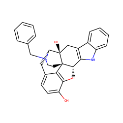 Oc1ccc2c3c1O[C@H]1c4[nH]c5ccccc5c4C[C@@]4(O)[C@@H](C2)N(Cc2ccccc2)CC[C@]314 ZINC000026486850