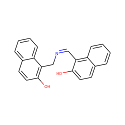 Oc1ccc2ccccc2c1/C=N\Cc1c(O)ccc2ccccc12 ZINC000096901458