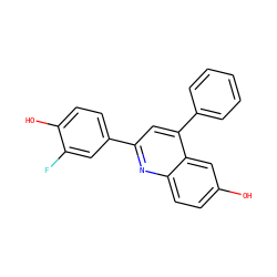 Oc1ccc2nc(-c3ccc(O)c(F)c3)cc(-c3ccccc3)c2c1 ZINC000028526230